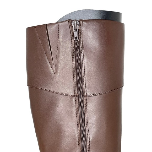 Alfani Berniee Brown Leather Knee High Womens Boots Size 5M - Picture 7 of 11